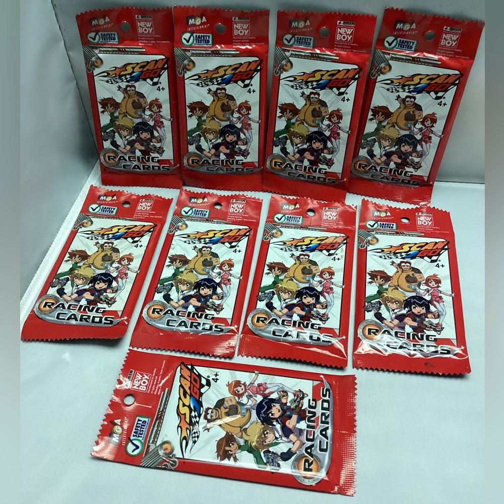 Racing Cards Booster Packs - Red Character Card Packs